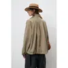 Chaqueta de diseño de nicho retro estilo japonés Rumeng, marca de moda con cuello alto para hombre y mujer, abrigo casual versátil de gran tamaño para otoño para parejas