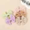 Joyería para la cabeza para niños japoneses y coreanos, pinza para el pelo con lazo de encaje, no daña el pelo del bebé, pinza lateral para niñas, clip para coleta, al por mayor