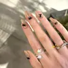 Mini Laços Pretos Acessórios para Nail Art Celebridade da Internet Popular Laço Borboleta Decoração de Unha Usável Acessórios para Nail Art