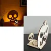Ornamentos de Projeção de Madeira Artesanais DIY Halloween Mais Vendidos Transfronteiriços, Castiçais de Luz e Sombra, Decorações Personalizadas de Atmosfera para o Festival dos Fantasmas