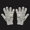 Luvas de Nylon com Forro de Algodão com Proteção Resistente ao Desgaste de Camada Dupla para Trabalho, Luvas Antiderrapantes de Cinco Dedos para Venda por Atacado