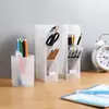 Portalápices Multifuncional Angulado Esmerilado Caja de Almacenamiento de Escritorio Oficina Estudiante Estudio Papelería Organización Almacenamiento Portalápices