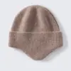 Gorro de cachemira para hombres y mujeres gorro con protección para las orejas gorro cálido versátil gorro de punto gorro para la cabeza gorro holgado gorro para exteriores para ciclismo gorro para clima frío