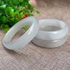 Pulsera de jade tinta gris humo pulsera plana gris hielo joyería de mano para hombre y mujer se venderá puesto de jade suministro en vivo
