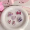 Goma para el pelo dulce coreana para niños, banda para el pulgar con diseño de animal y flor, no daña el pelo, lindo juego de diademas para bebé