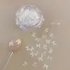 Lentejuelas para Uñas Azúcar Blanco Estrella Diamante Lentejuelas Mariposa Estrella Corazón Populares Accesorios de Decoración para Uñas