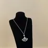 Collar colgante de ballet de circón de alta calidad para mujer, nicho único, exquisito, tendencia de moda, cadena para el cuello versátil, cadena para la clavícula