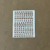 Venta al por mayor Transfronterizo Yeso Vela Aromaterapia 26 Pegatinas de Alfabeto Pegatinas Digitales de Metal Pegatinas Combinadas Pegatinas para Uñas