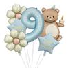 Nuevo Globo de Película de Aluminio de Pastel Mágico de Oso Set Número 32 pulgadas Garra de Oso Fiesta de Cumpleaños Infantil Accesorios para Fotos