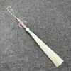 12B-7 Borla de Cuentas de Medusa Flecos Largos Traje Antiguo Hanfu Qipao Falda Mamian Nubes Traseras Accesorios Banbu