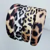 Faixa de Cabelo Doce e Cool Estilo Deserto Único e Moderno Acessório de Cabelo Caveira Retro Aumenta Altura Estampa de Leopardo Simples Headwear Ins