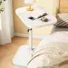 Estante de noche de moda, mesa redonda pequeña, mesa auxiliar simple para uso doméstico junto al sofá, mesa de café, mesita de noche moderna minimalista para dormitorio