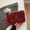 Bolsa Feminina Casual de Grande Capacidade para Axila, Nova Bolsa de Ombro para o Dia a Dia, Versátil Bolsa Transversal com Corrente Rombos Retrô