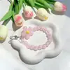 Cadena para Teléfono Móvil de Color Caramelo Acrílico con Cuentas Cuerda Anti-Pérdida para Teléfono Móvil Colgante Cubierta Protectora Bolso Colgante Simple de Moda