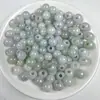 Cuentas sueltas de jadeíta de Myanmar, un producto con un gran agujero redondo, trenza de cuentas con cuentas, joyería de cuentas, colgante, pequeños accesorios, fabricantes de cuentas al por mayor