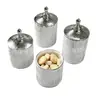 Frasco de almacenamiento estilo europeoFrasco de almacenamiento de lujo ligeroFrasco para té, snacks, dulcesFrasco de plástico sellado