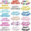 Balão de Feliz Aniversário Letras em Inglês Felizaniversário Conjunto para Festa de Aniversário Layout de Cena Cordão de Luzes LED