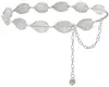 Cadena de Metal para Cintura con Hojas para Mujer, Vestido de Verano, Falda, Decoración de Cintura, Cinturón de Traje, Cadena de Moda