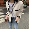 Chaqueta de Estilo Francés Inspirada en Chanel para Mujer, Corte Holgado, Sensación de Alta Gama, Nuevo Top de Moda Coreana Otoño e Invierno 2026 Petite