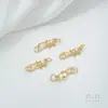 Fecho Ruyi Ot Banhado a Ouro 14K Gancho Pequeno Nariz de Elefante Acessórios Conectores de Pulseira Joias Artesanais DIY