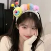 La misma diadema de peluche linda y peculiar de Zhao Lusi, diseñada para mujeres, específicamente para lavarse la cara, sin apretar la cabeza, un pasador y accesorio para el cabello