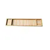 1 peça de Bandeja de Banheira de Bambu, Suporte para Banheira, Bandeja de Banheira de Madeira Cor Retro Não Expansível, Bandeja de Banheira para Banheiro Não Ajustável, Estante para Tablet e Celular, Presente Criativo para Entes Queridos, Acessórios de Banheiro, Presente de Inauguração