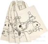 Bolsa de lona pintada a mano DIY, bolsa tote graffiti, pintura para niños, arte pintado, bolsa de material creativa hecha a mano, bolsa de lona