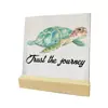 Ornamentos de Mesa de Ferro Forjado Atmosfera de Feriado Artesanato em Madeira Decorações Americanas Pintura Decorativa para Casa Interior Venda por Atacado