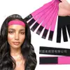 Peluca de Dos Colores Banda Elástica Gorro Banda para Fundir Bordes Diadema Ajustable de Velcro Banda Elástica para Peluca