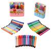 Bolígrafo de acuarela pequeño y grueso para niños, lavable, para jardín de infantes, 12 colores, juego de 36 colores, útiles de arte para escuela primaria