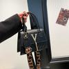 Letra Francesa Recuo Pequeno Sacola de Crowdsourcing Moda Feminina Fashionable Ins Bolsa de Mão com Texto Fashionable Bolsa de Mão com Franja Bolsa Transversal
