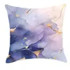 Funda de almohada de mármol morado de ensueño transfronteriza, funda de almohada de cintura para sofá, decoración de dormitorio y oficina en casa