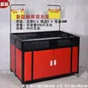 Carrito Exhibidor Promocional de Supermercado, Carrito Puesto Multifuncional Plegable, Carrito Móvil con Ruedas para Venta de Artículos, Metabo