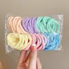 Diademas elásticas negras para niños, suaves con el cabello, alta elasticidad, sujetadores de pelo duraderos, accesorios para el cabello