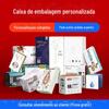 Caixa de Embalagem de Produto Cartão Personalizado Branco Janela Caixa de Cor Caixa Gaveta Papelão Ondulado Kraft Caixa Avião Impressão Personalização