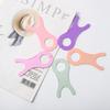 Tablero enrollador con forma de pez de punto de lana Herramientas de tejer DIY de lana Dispositivo de tejido a mano de suéter Tablero de hilo de colores