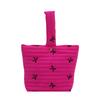 Bolso de mano pequeño con lazo bordado, estilo coreano, a la moda, para invierno 2024, con diseño de nicho y rayas.