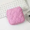Bolsa de Cosméticos Quarteto Bolsa de Lavagem Fofa para Viagem Bolsa de Cosméticos para Batom com Zíper Acessórios Estéticos Bolsa para Pincéis e Algodão Sanitário