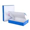 Las cajas blancas tipo avión se pueden personalizar con logotipos impresos para empaque, envío postal, ropa y accesorios.. Son cajas de papel pequeñas universales