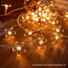 Luzes de Estrela LED Pequenas Luzes de Fio Coloridas Alimentadas por Energia Solar Luzes de Atmosfera para Acampamento ao Ar Livre Decoração de Barraca de Festival de Natal Luzes de Fio