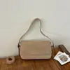Bolso Color Caramelo Melanoid para Mujer 2026 Otoño/Invierno Nuevo Superficie de Gamuza y Felpa Bolso de Axila Solapa Bolso de Hombro Único Cruzado