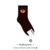 0 Calcetines Coreanos para Mujer, Calcetines de Cintura Media, Calcetines de Algodón con Oso de Dibujos Animados Vívidos, Calcetines de Tubo Medio para Otoño e Invierno, Venta al por Mayor de Dongdaemun, Absorbentes de Sudor