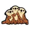 Lontra Linda de Dibujos Animados Goma Suave de PVC Charms para Crocs Animales Pequeños Divertidos Zapatos de Jardín Decoración DIY Hebillas de Zapatos En Stock