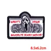 Parche Bordado de Calavera Punk con Respaldo Adhesivo, Parche de Cinta Estilo Europeo y Americano, Parche de Cabeza de Fantasma Popular de Aliexpress para DIY