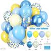 Amazon 35 Piezas Set de Globos Metálicos con Lentejuelas Fiesta Transfronteriza 12 Pulgadas Globos de Confeti Rayados Decoración de Boda