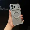 Adequado para capa de celular Apple 17ProMax com janela grande, suporte magnético giratório, capa anti-queda de quatro cantos para iPhone16 14