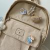 Mochila de Vento College Japonês Veludo Núcleo Estudante Feminina Estilo Coreano 2023 Mori Ins Grande Capacidade Mochila Escolar para Estudante do Ensino Médio