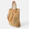 Bolso Tejido de Paja para Mujer Nuevo Z Hogar Ocio Bolso de Playa Vacaciones Costeras Gran Capacidad Bolso Tejido Hombro Mano Bolso de Paja