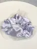 Elástico de Cabelo Scrunchie Listrado com Renda Estilo Coreano para Mulheres, Acessório de Cabelo Suave e Elegante, Elástico de Cabelo Scrunchie Estilo Coreano