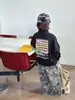 Pantalones Camuflaje Estilo Coreano Yx para Niños Otoño 2026 Estampado Completo de Estrellas Ropa de Trabajo de Bolsillo de Pierna Ancha para Niños